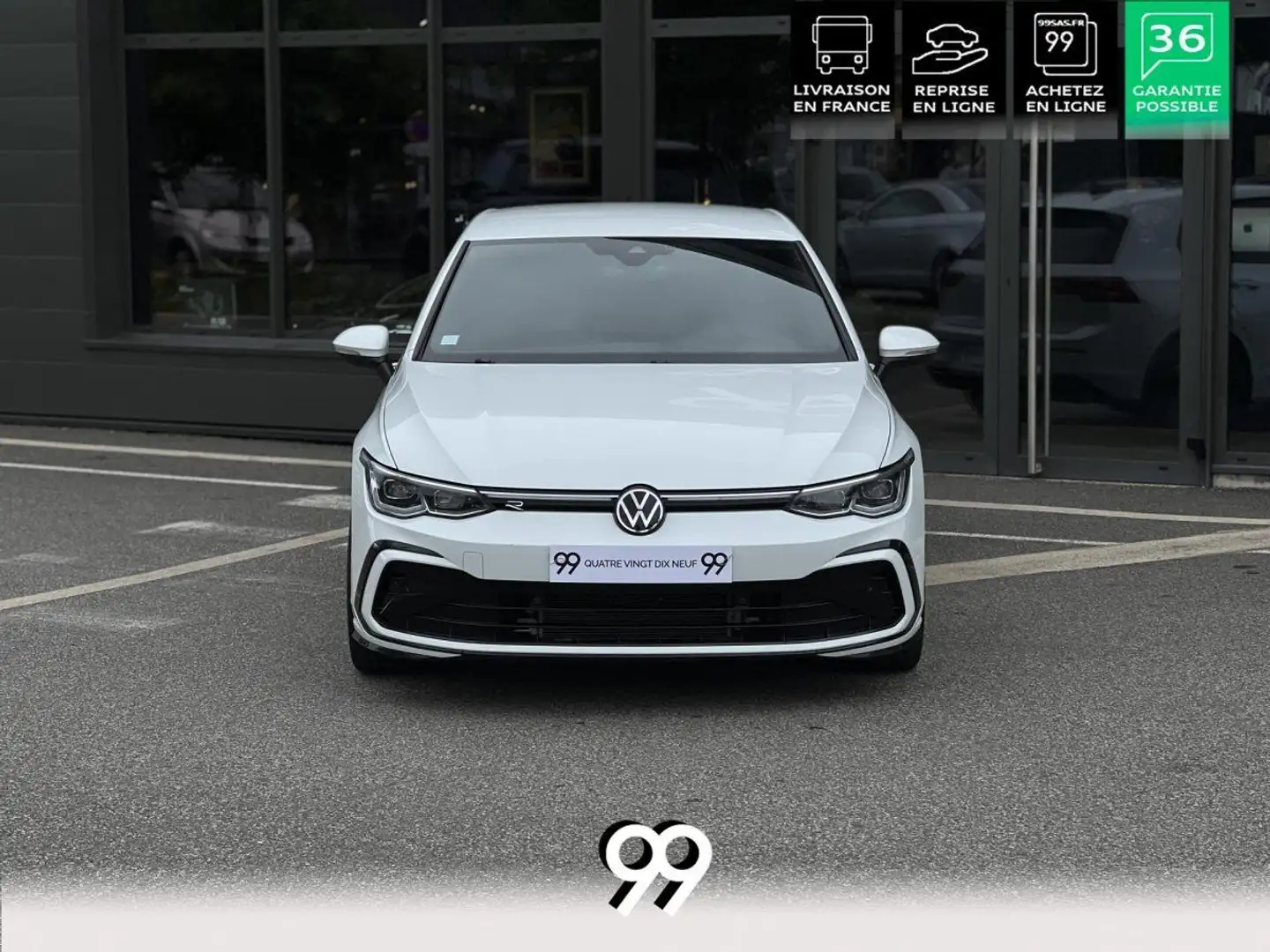 Volkswagen Golf 1.5 eTSI 150 VIII BERLINE R-Line PHASE 1 LIVRAISON Blanc - 2