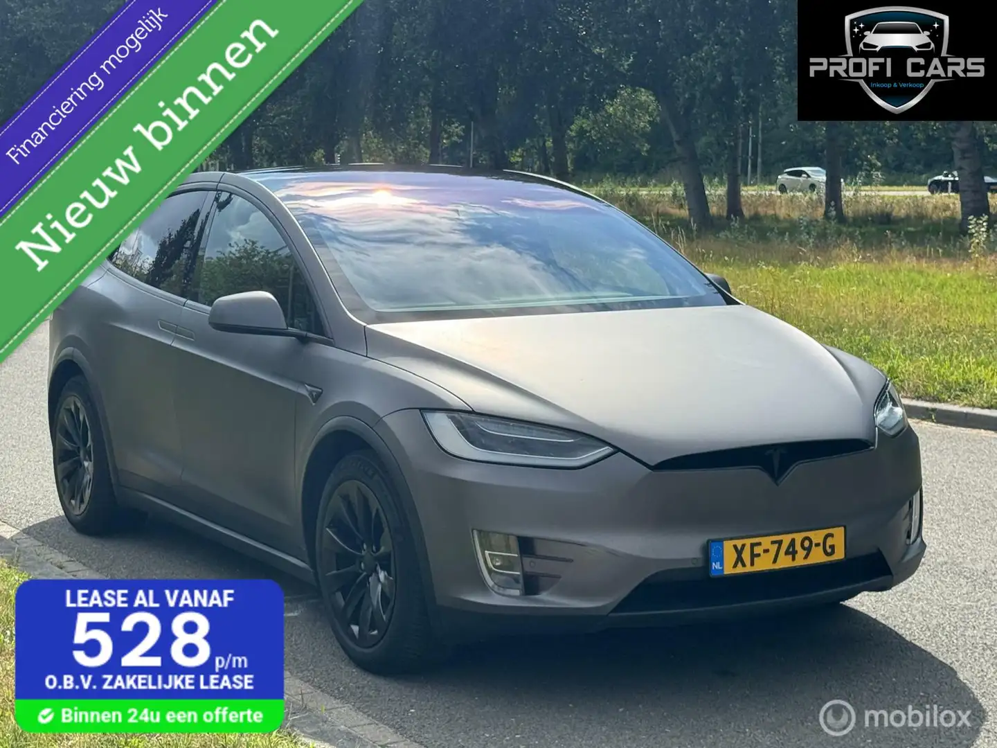 Tesla Model X 75D Base 7p. Trekhaak Nap Zwart - 1