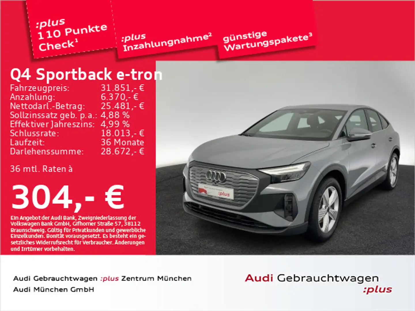 Audi Q4 e-tron 35 Navi+/Virtual Gris - 1