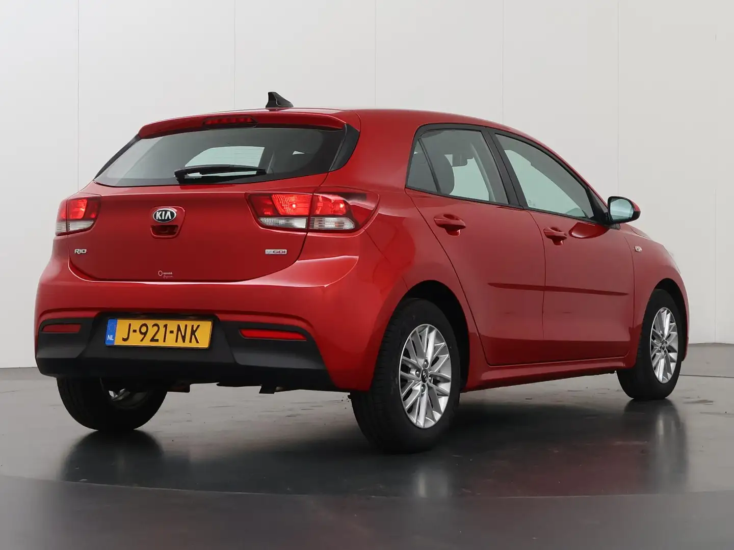 Kia Rio 1.0 TGDI DynamicLine | Navigatie | Parkeercamera | Rood - 2