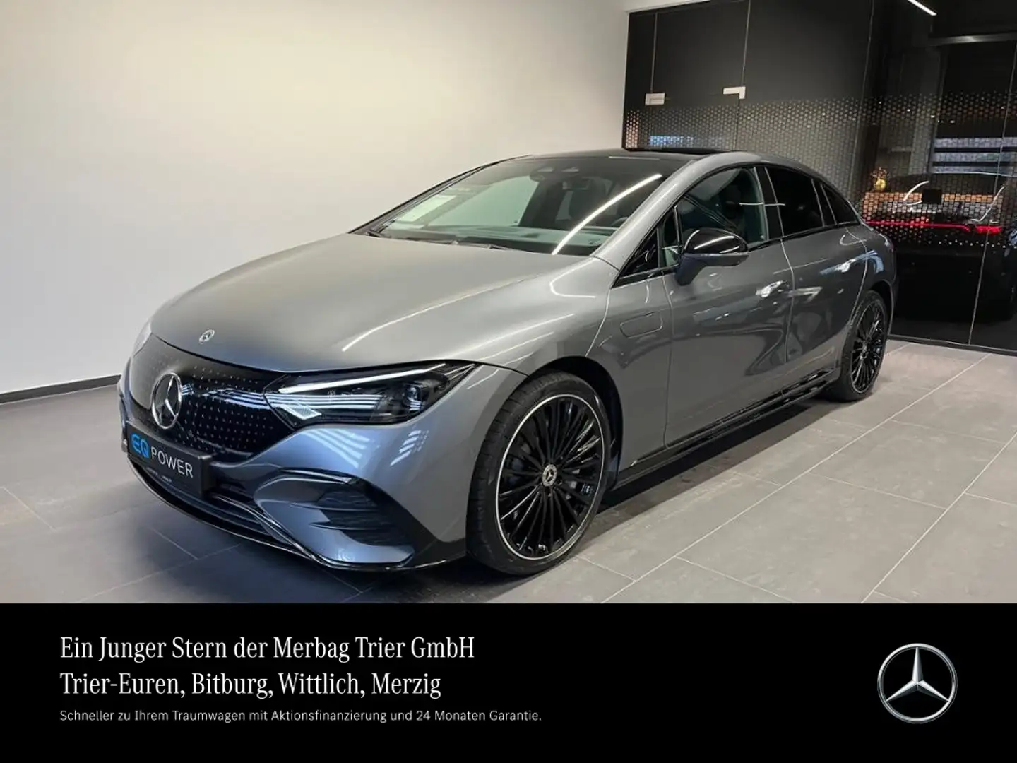 Mercedes-Benz EQE 350 *AMG Pano Night 360° Head Up Burm 3D Mem Grau - 1
