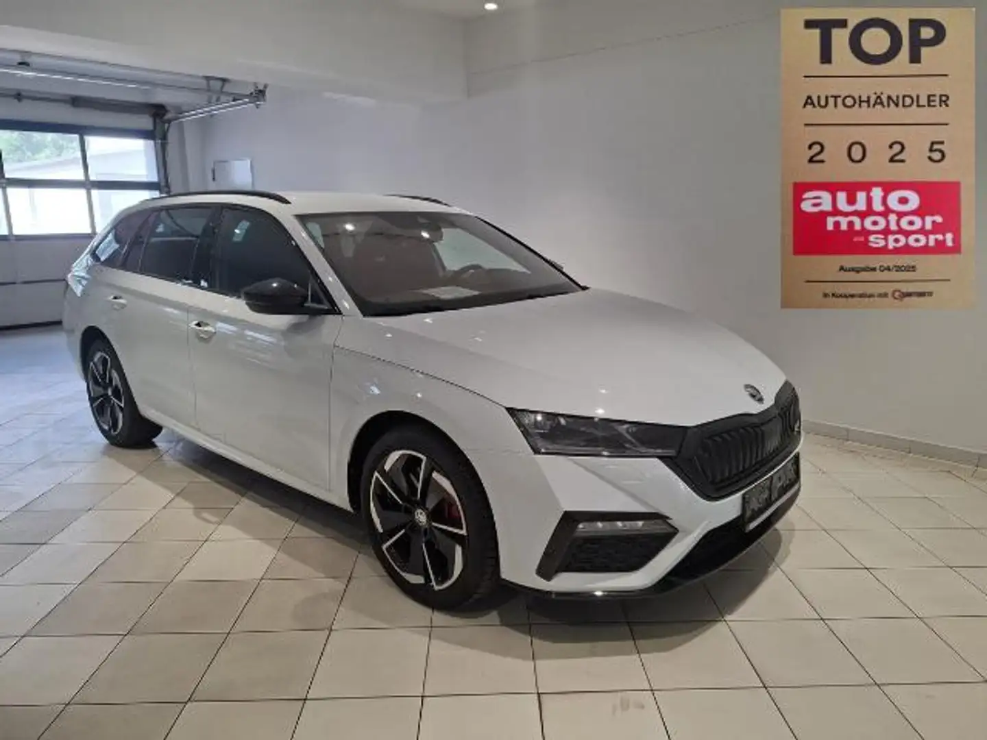 Skoda Octavia Combi RS iV Standheizung AHK Garantie Weiß - 1