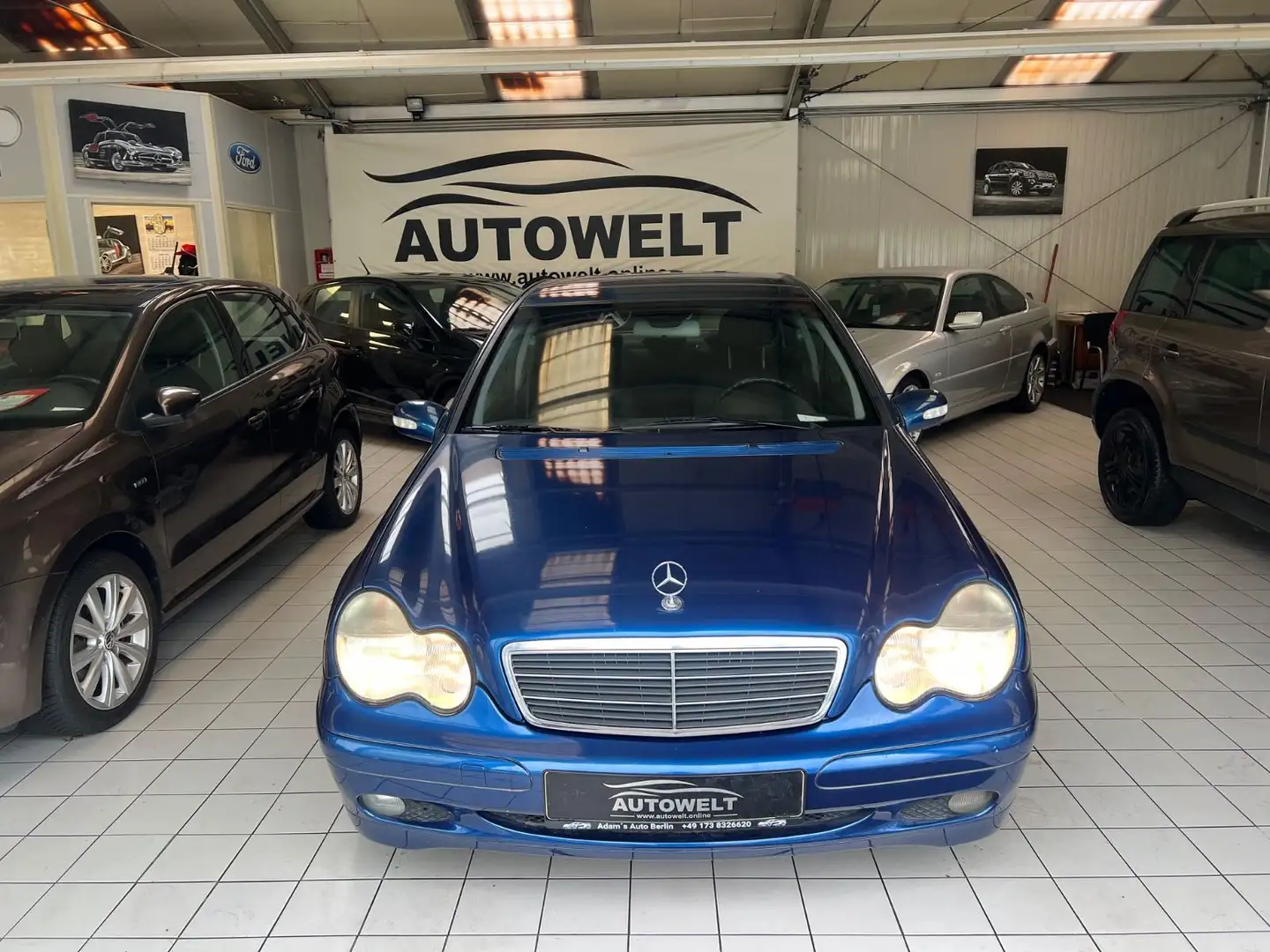 Mercedes-Benz C 180 CLASSIC*TÜVneu*Klima*Scheckheft  Mercedes* Bleu - 2