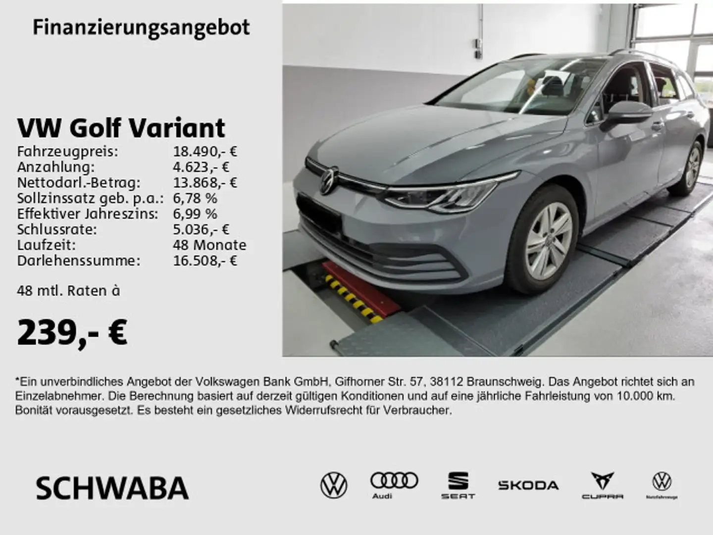 Volkswagen Golf Variant Golf VIII Variant Life 2.0 TDI *LED*VIRTUAL*16'' Grau - 1