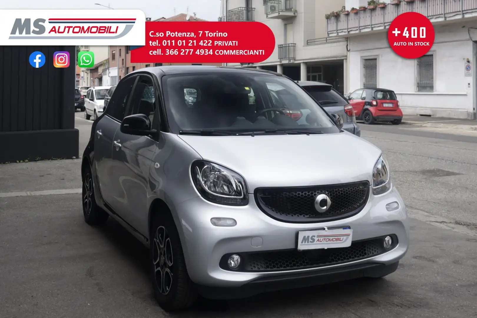 smart forFour smart forfour 70 1.0 twinamic Passion 52KW ANNO 2 Argento - 1