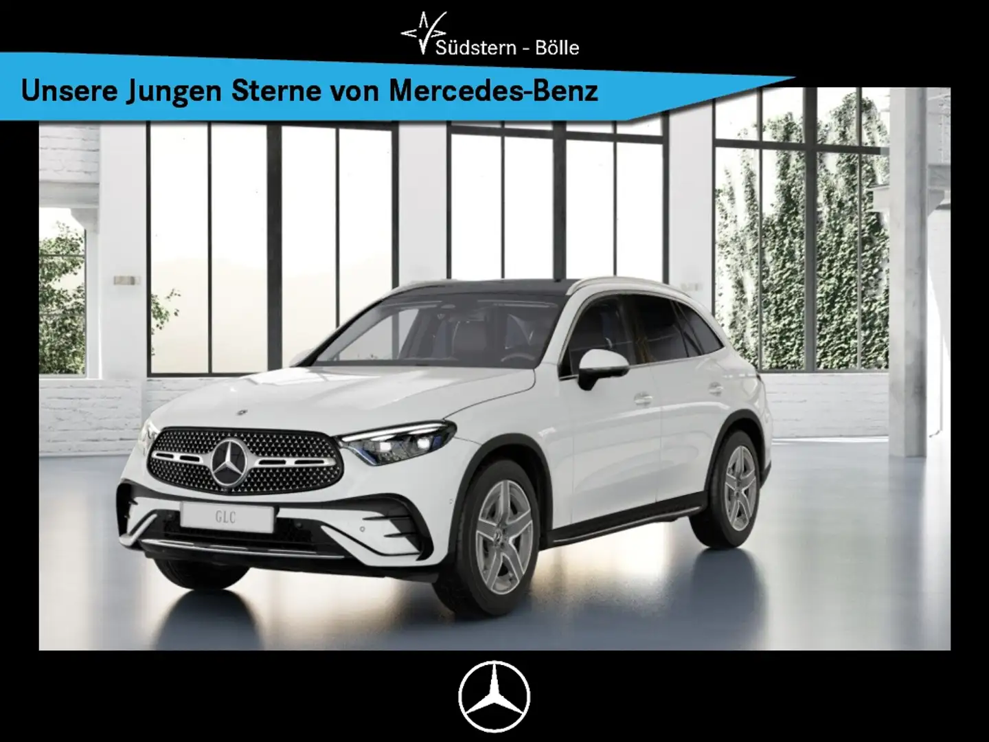Mercedes-Benz GLC 300 d 4M AMG-PREMIUM+PANO+AHK+MEMORY+360° Weiß - 1