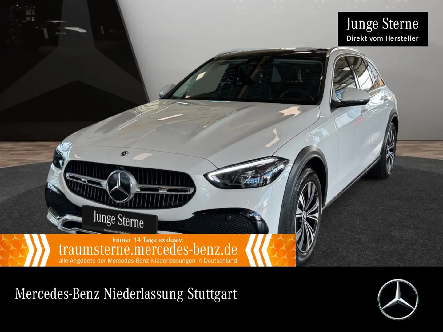 Mercedes-Benz C 220 d T 4M AVANTG+PANO+360+LED+TOTW+KEYLESS+9G Weiß - 1