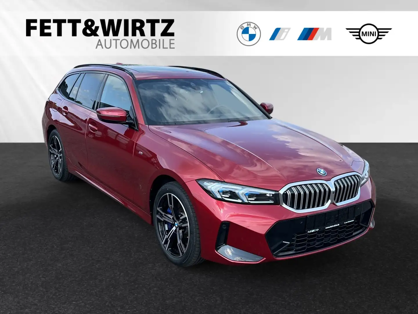 BMW 330 e xDrive Touring M Sport|AHK|Pano|LCProf.|H/K Rot - 1
