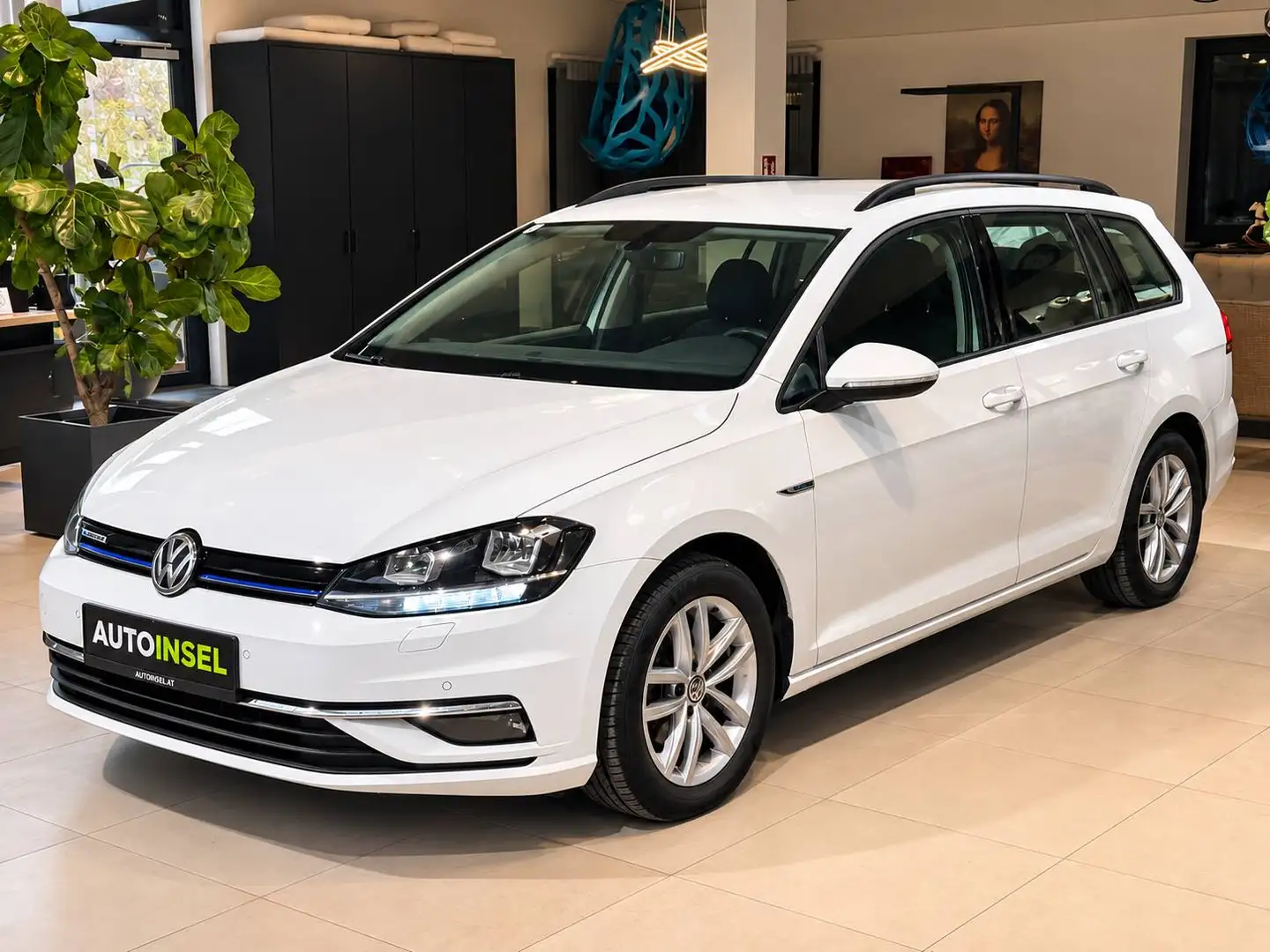 Volkswagen Golf Variant Comfortline-TGI-DSG-Tempomat+Kamera+1.Besitz+AHK Weiß - 2