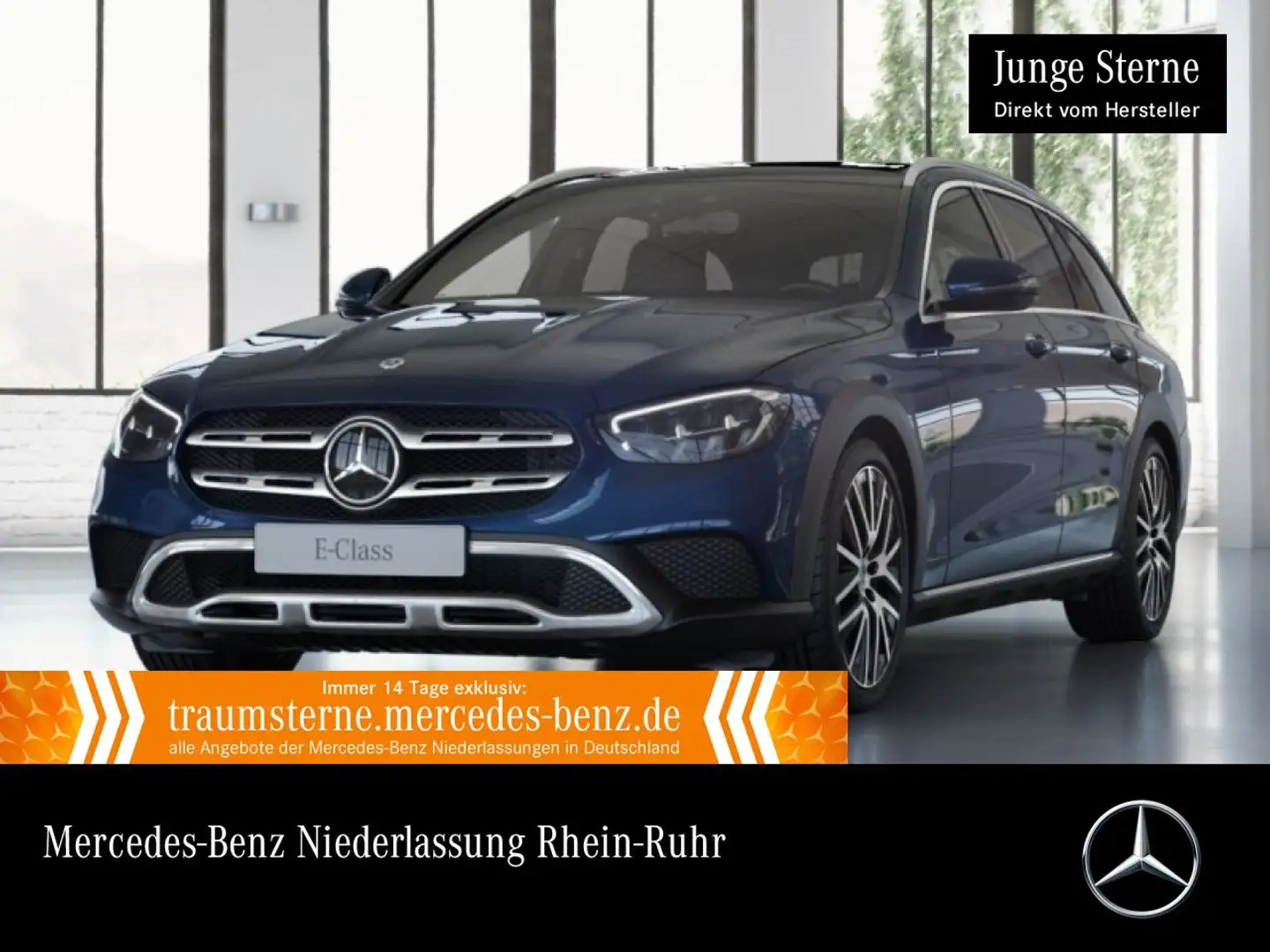 Mercedes-Benz E 220 d T 4M AVANTG+PANO+LED+STHZG+FAHRASS+KAMERA Blau - 1