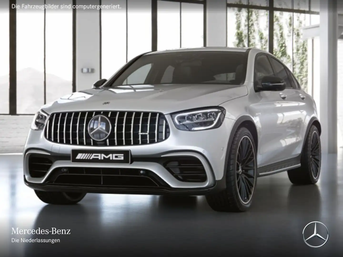 Mercedes-Benz GLC 63 AMG GLC 63 S Coupé 4M NIGHT+DRIVERS+360+AHK+LED+HUD Weiß - 2