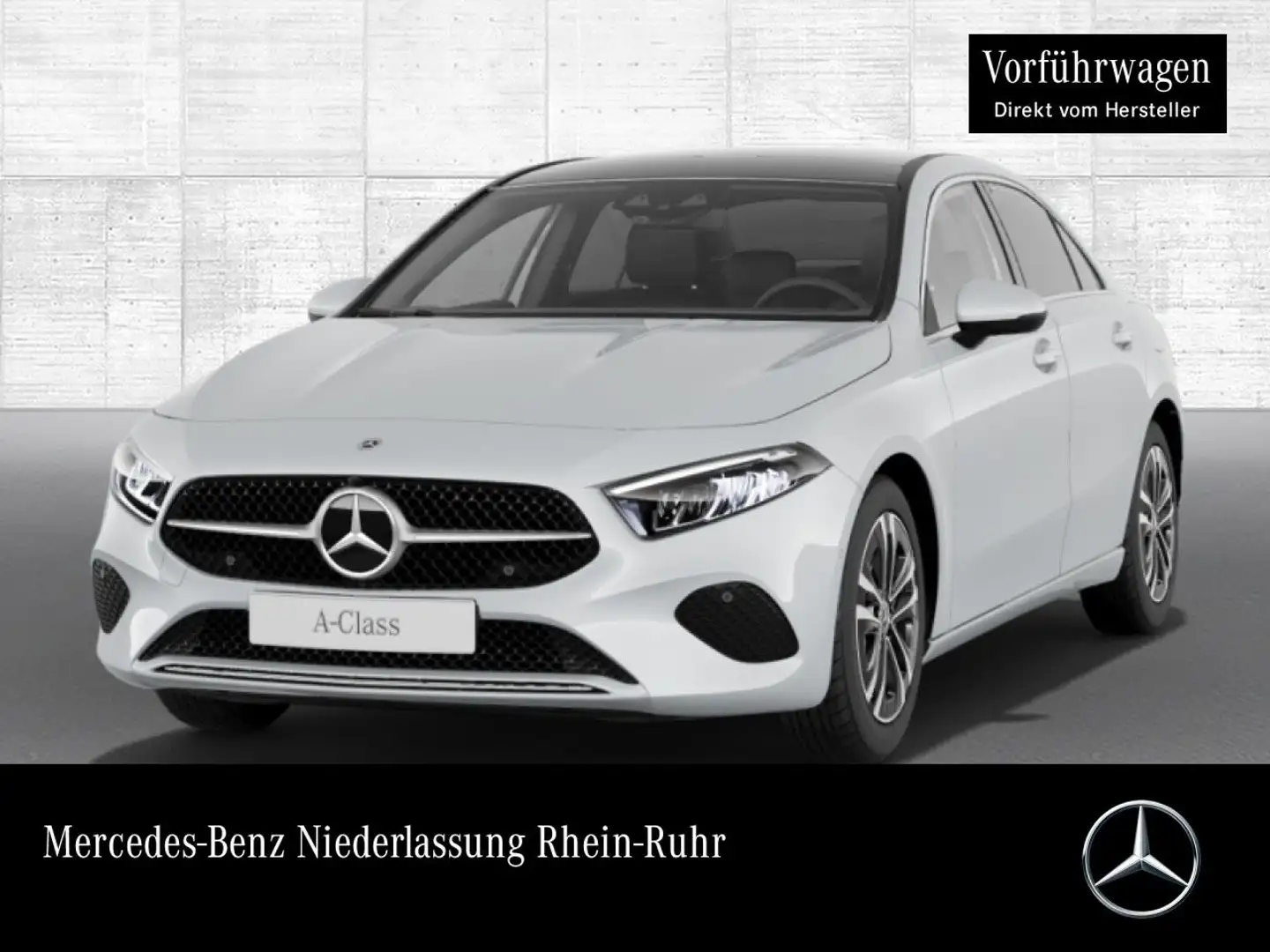 Mercedes-Benz A 200 Lim PROGRESSIVE+PANO+AHK+LED+KAMERA+KEYLESS Weiß - 1