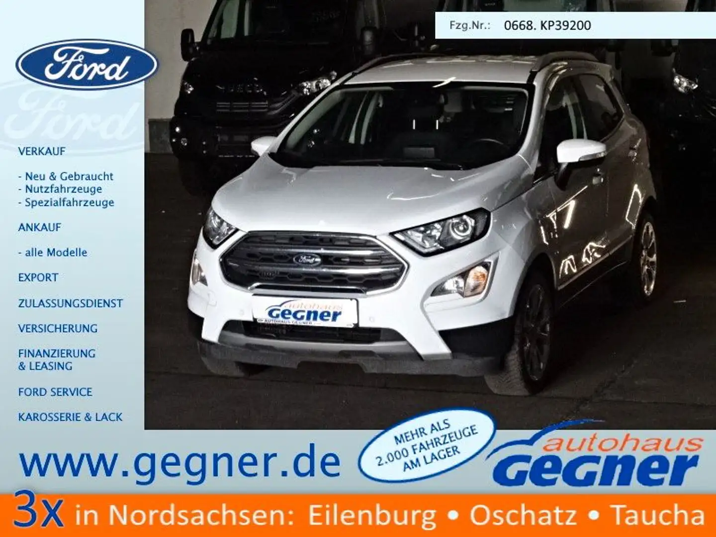 Ford EcoSport Titanium 1.0Ecoboo Navi Kamera T-Led E6 Weiß - 1