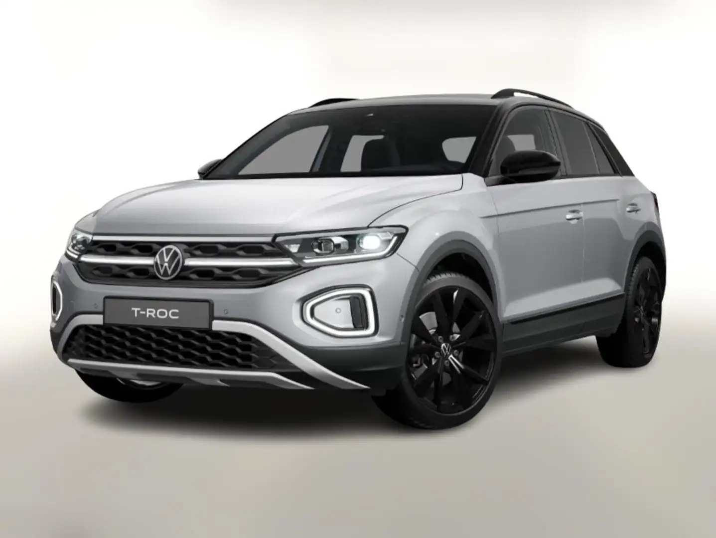 Volkswagen T-Roc Style 1.5 TSI DSG BlackP Matrix Nav IQ 19Z 110 ... Silber - 1