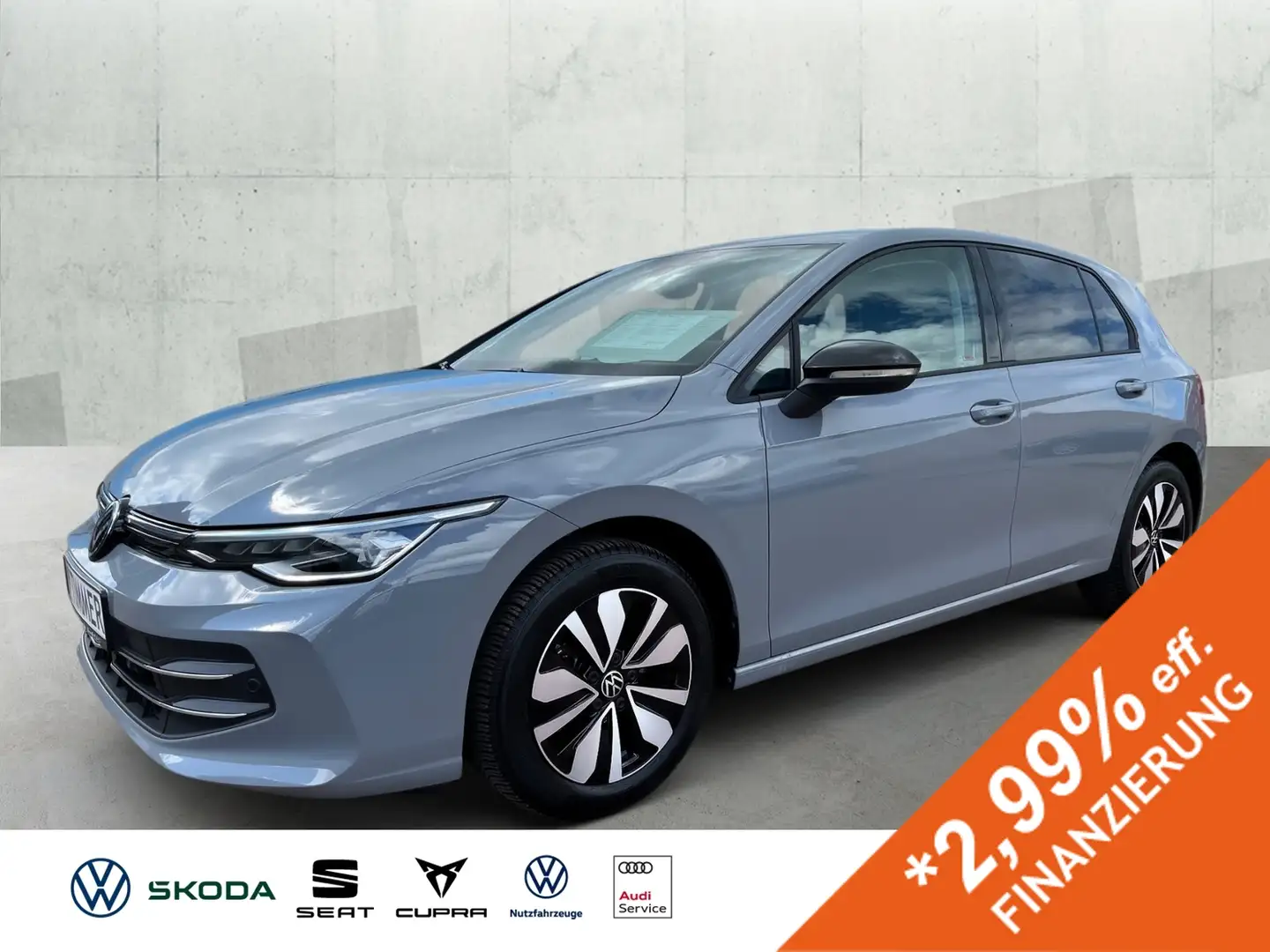 Volkswagen Golf VIII 1.5 eTSI GOAL *AHK *LED+ *APP *ACC *RKAM NAV Grau - 1