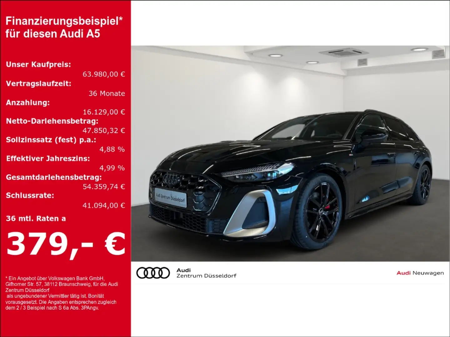 Audi A5 AVANT 204 PS TDI QUATTRO Edition Magnesium Schwarz - 1