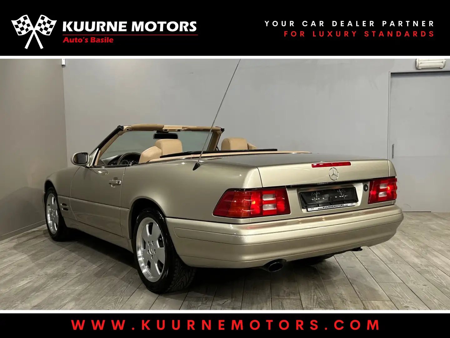 Mercedes-Benz SL 500 Alu17"/Leder/Cruise/Radio/AutAirco *YOUNGTIMER* Beige - 2