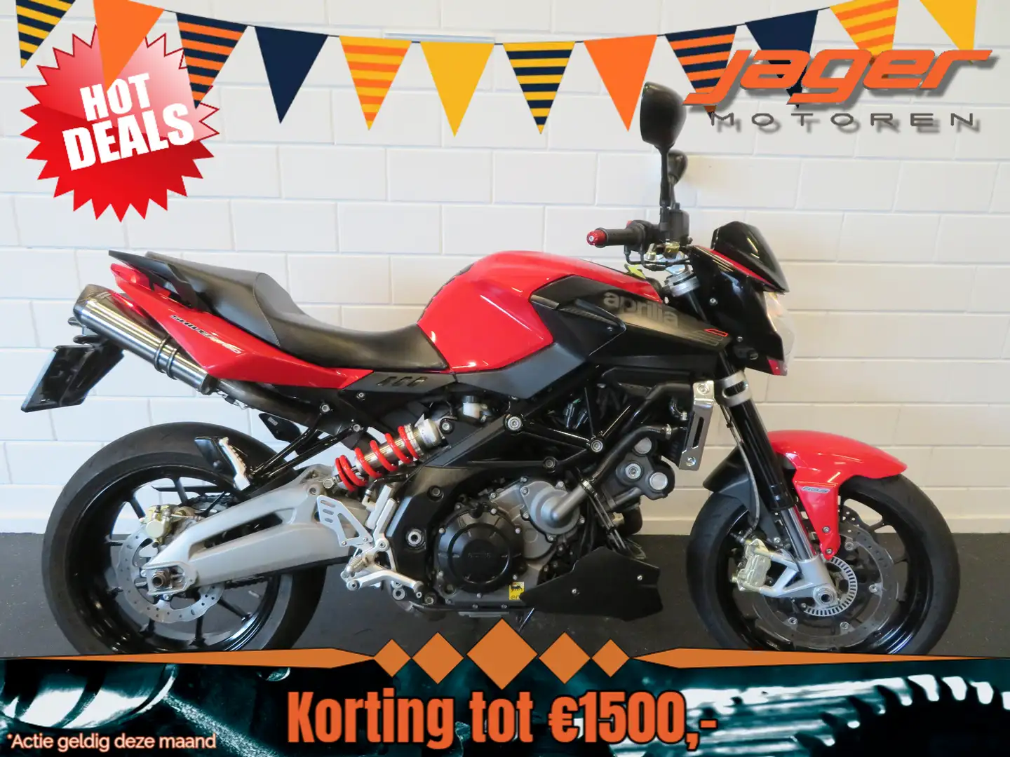 Aprilia Shiver 750 ABS NIEUWSTAAT! Rood - 1