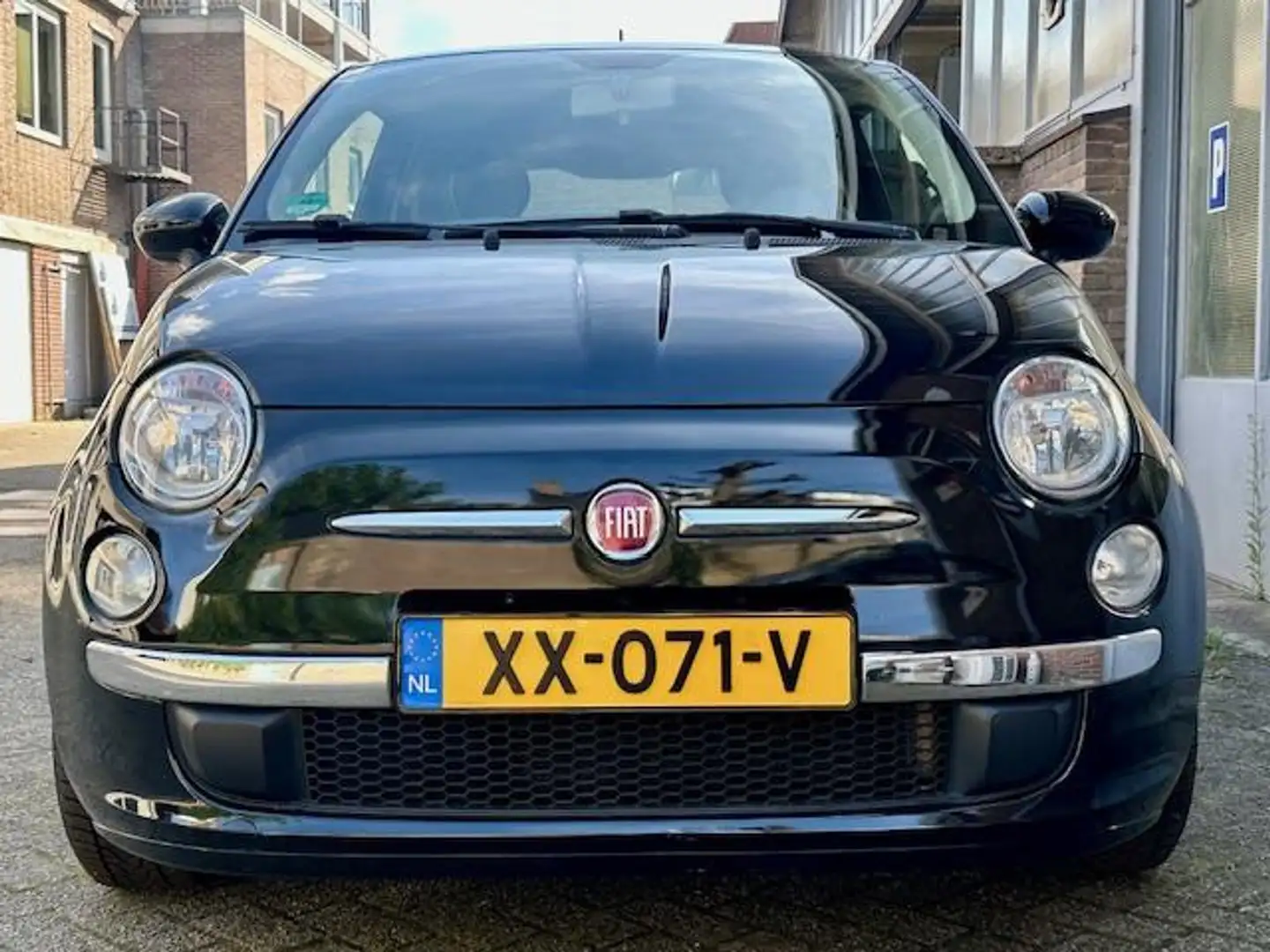Fiat 500 1.2 Bicolore Panoramadak Zwart - 2
