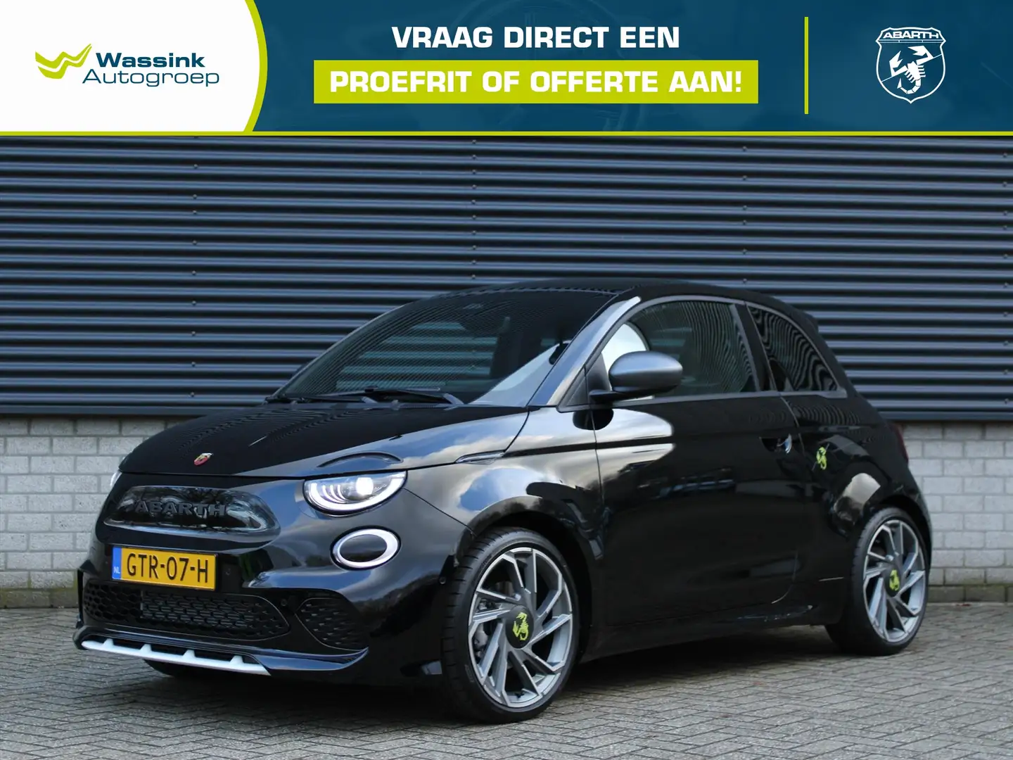 Abarth 500e 42 kWh 155pk Turismo I I Panoramadak I Alcantara B Noir - 1