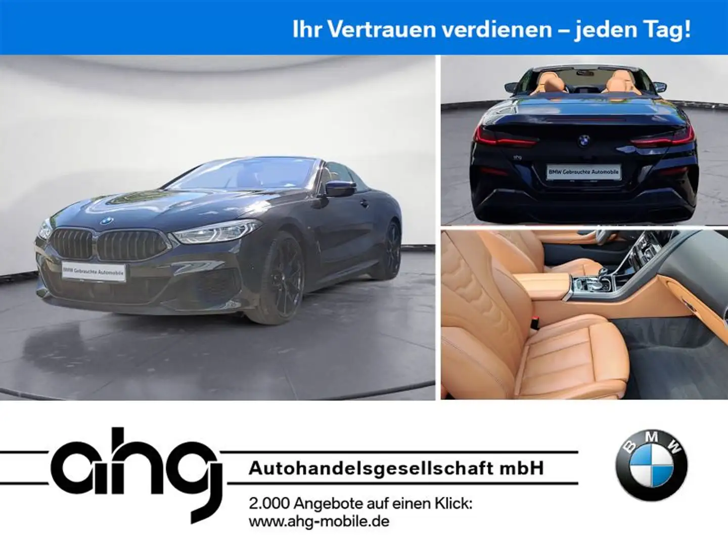 BMW M850 i xDrive Cabrio Aut. Laserlicht ACC Kamera E Zwart - 1