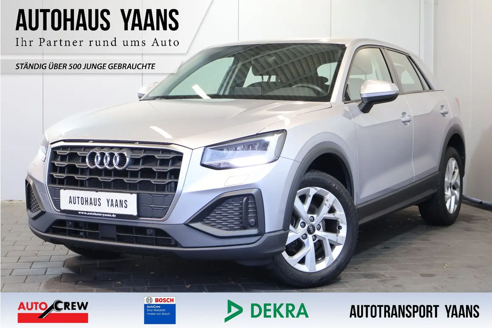 Audi Q2 30 TFSI FRONT+NAVI+KAM+LED+KEY+17" Silber - 1