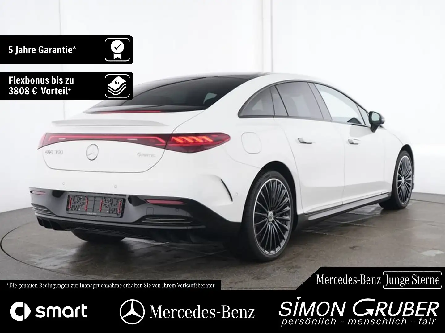 Mercedes-Benz EQE 350 4M AMG Airmatic Hyper Pano HAL HUD Mod25 Weiß - 2