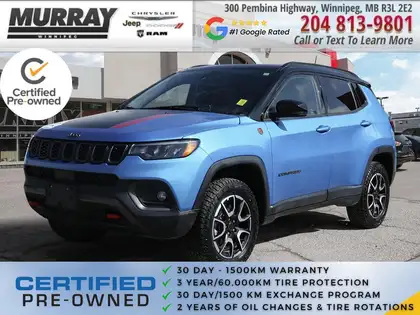 Blue 2025 Jeep Compass Trailhawk 4WD SUV / Crossover Four-Wheel Drive 8-Speed Automatic