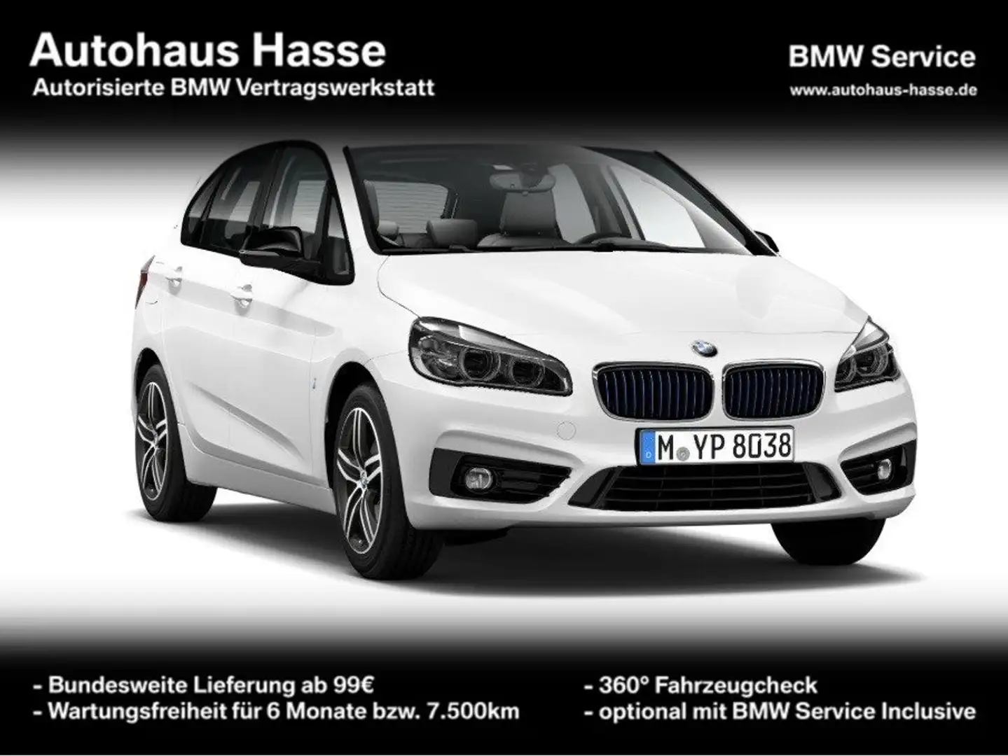 BMW 225 xe iPerf ActiveTourer SportL Kamera HiFi LED ACC Blanc - 1