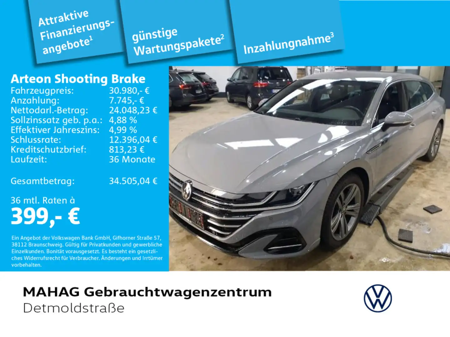 Volkswagen Arteon 2.0 TSI R-Line Grau - 1