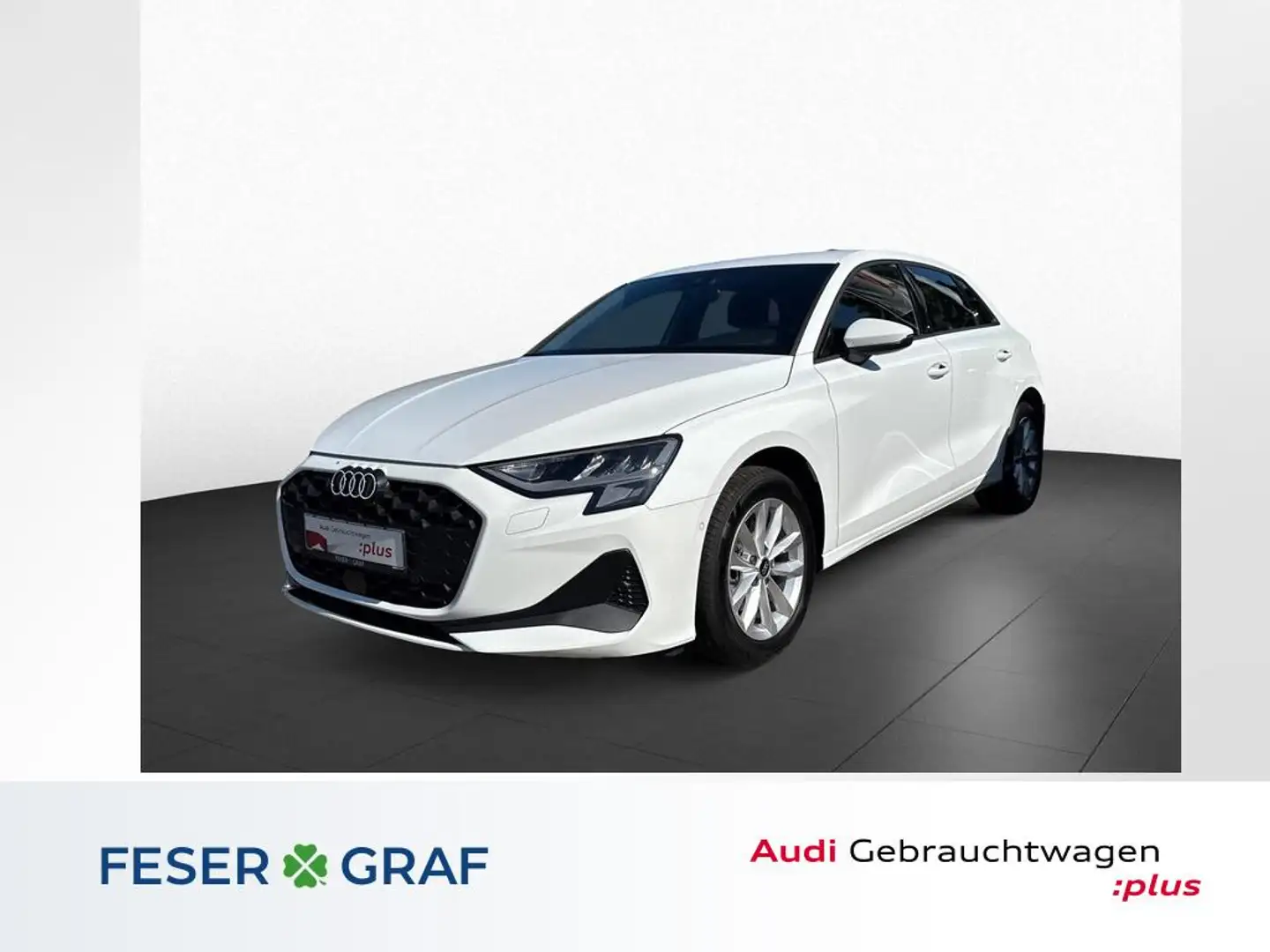 Audi A3 Sportb. TFSI S tro. KLIMA+PHONEBOX+CARPLAY Blanc - 1