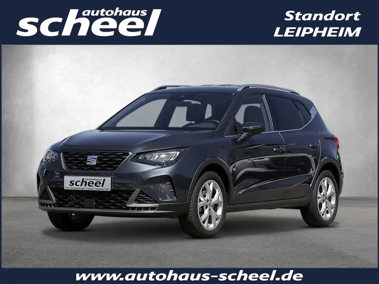 SEAT Arona 1.0 TSI FR SpurH LM LED 2xKlima NAVI SHZ Grijs - 1