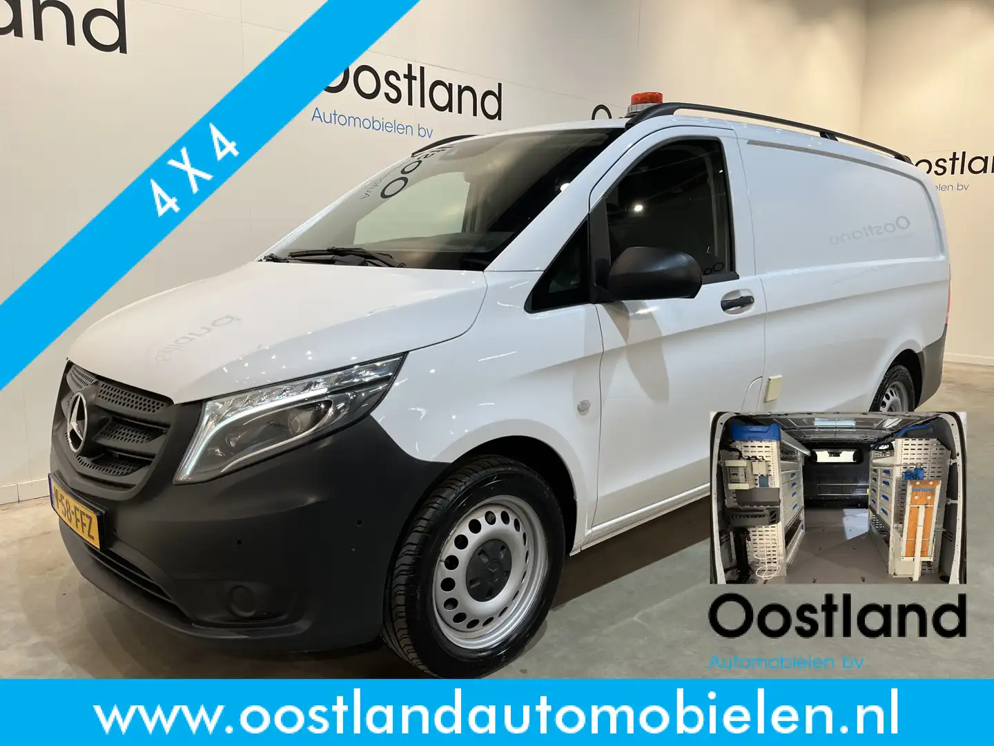 Mercedes-Benz Vito 119 CDI Lang 4X4 Automaat Servicebus / Sortimo Inr Wit - 1