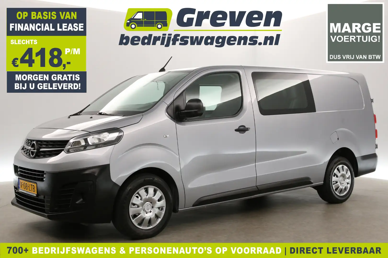 Opel Vivaro 1.5 CDTI L3H1 | MARGE! | Dubbele Cabine | 5 Persoo Grijs - 1