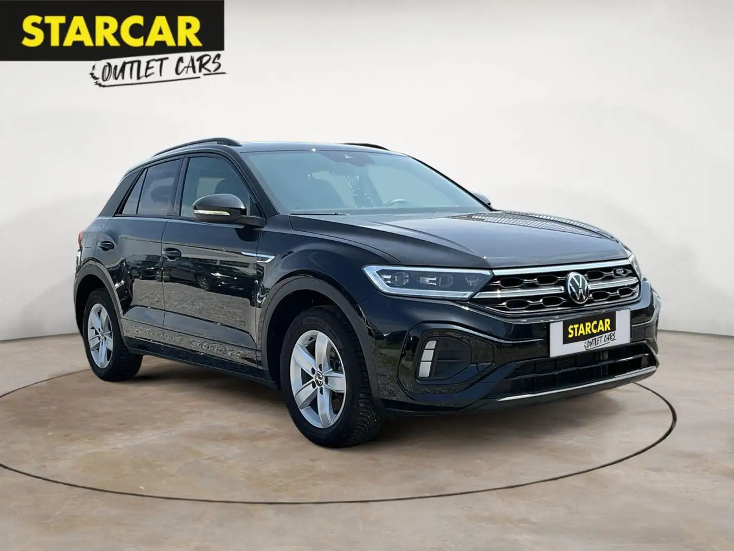 Volkswagen T-Roc R-LINE 1.5TSI PANO+IQ.DRIVE+BLACK-STYLE+19"+AHK+ Noir - 1