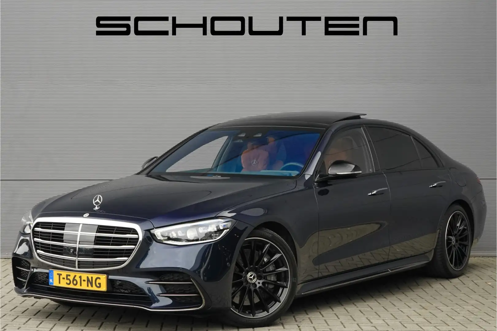 Mercedes-Benz S 580 e 4MATIC Lang AMG Night 4WS Pano Burmester Blauw - 1