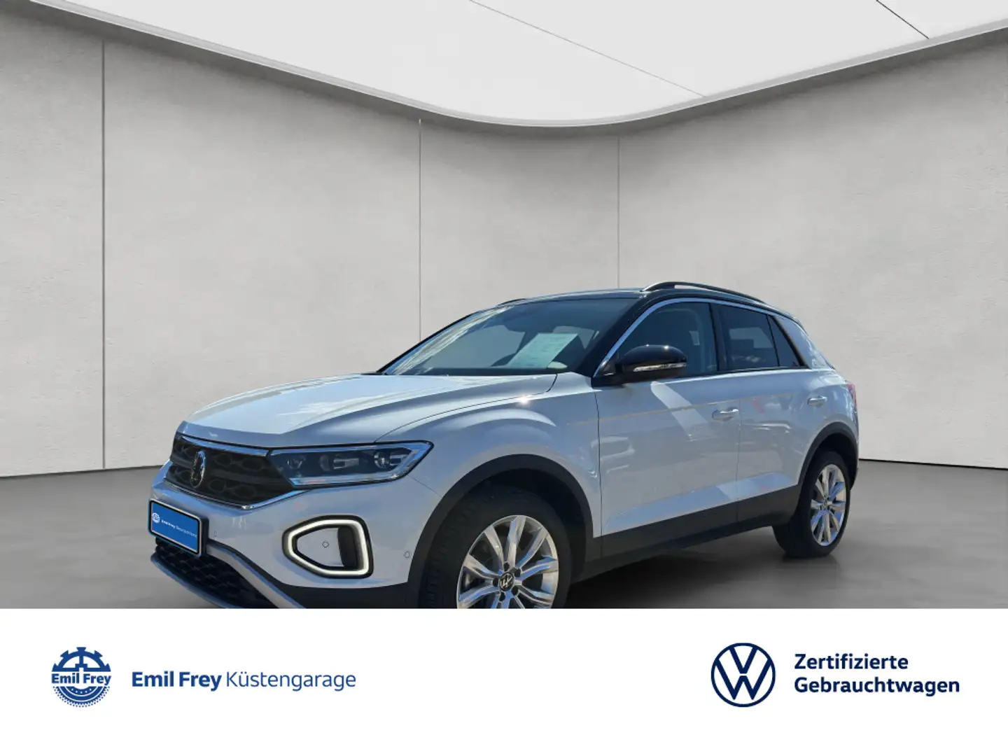 Volkswagen T-Roc GOAL 2.0 TDI DSG,AHK,NAVI,ACC,RFK Weiß - 1