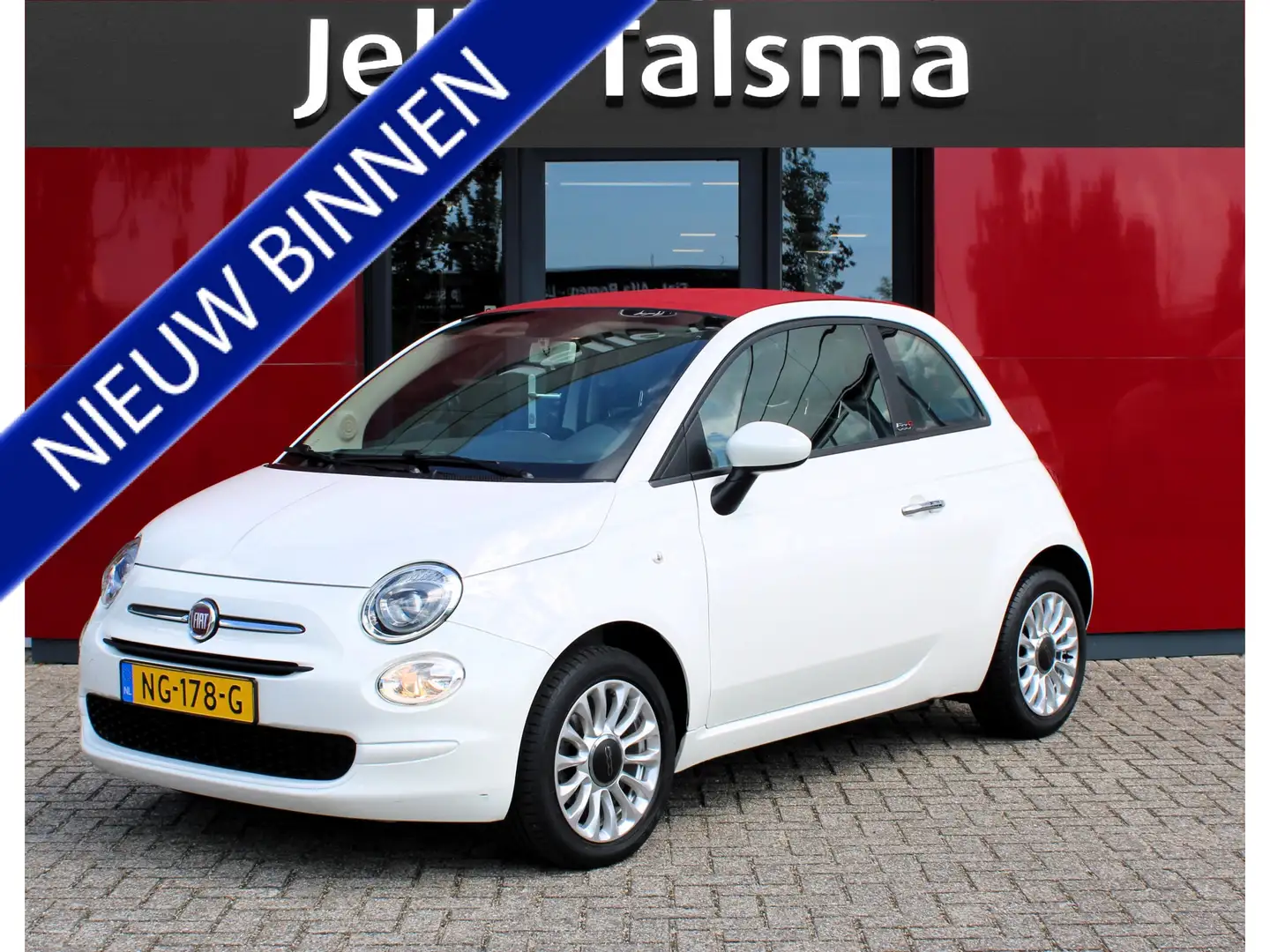 Fiat 500C 1.2 Popstar Cabrio | 15" Alu Velgen | USB/Aux aans Fehér - 1