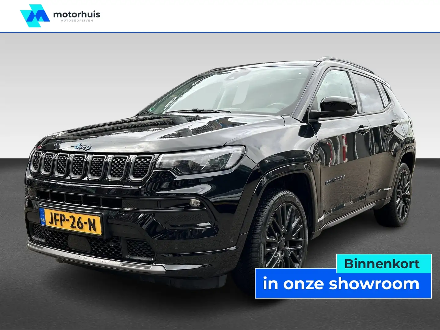 Jeep Compass 4XE 240PK EAWD PHEV S NAVI LEDER CAMERA PANO SCHUI Noir - 1