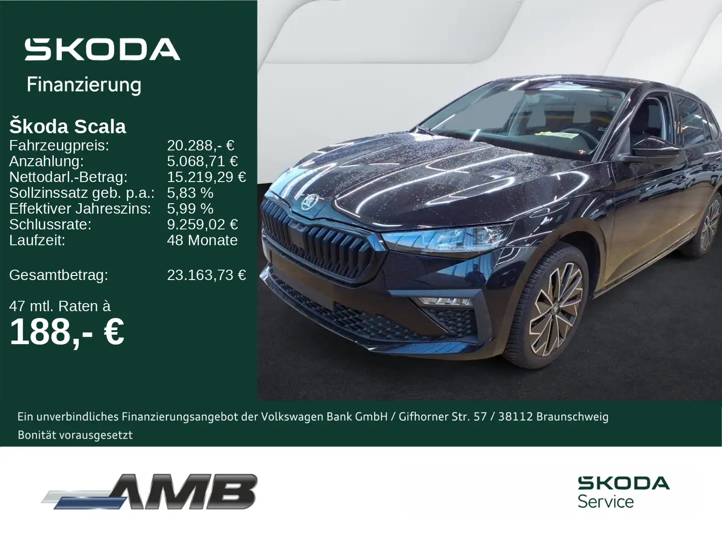 Skoda Scala Tour 1.0 TSI Matrix-LED/Sitzhzg/RFKamera Schwarz - 1