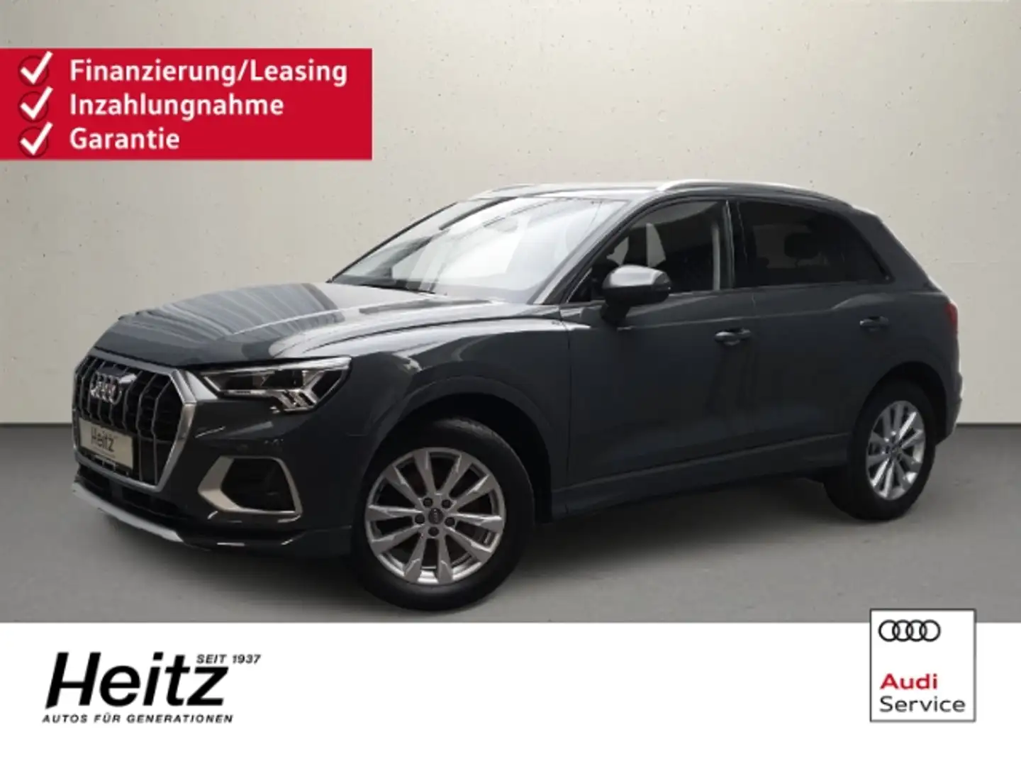 Audi Q3 40 TDI quattro S tronic advanced AHK Navi ACC Grau - 1