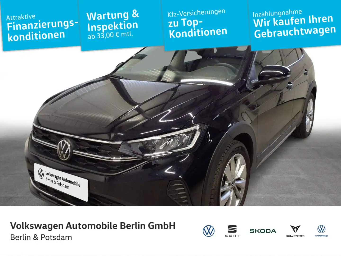 Volkswagen Taigo 1.0 TSI Goal Navi LED ACC Sitzhzg APP Schwarz - 1