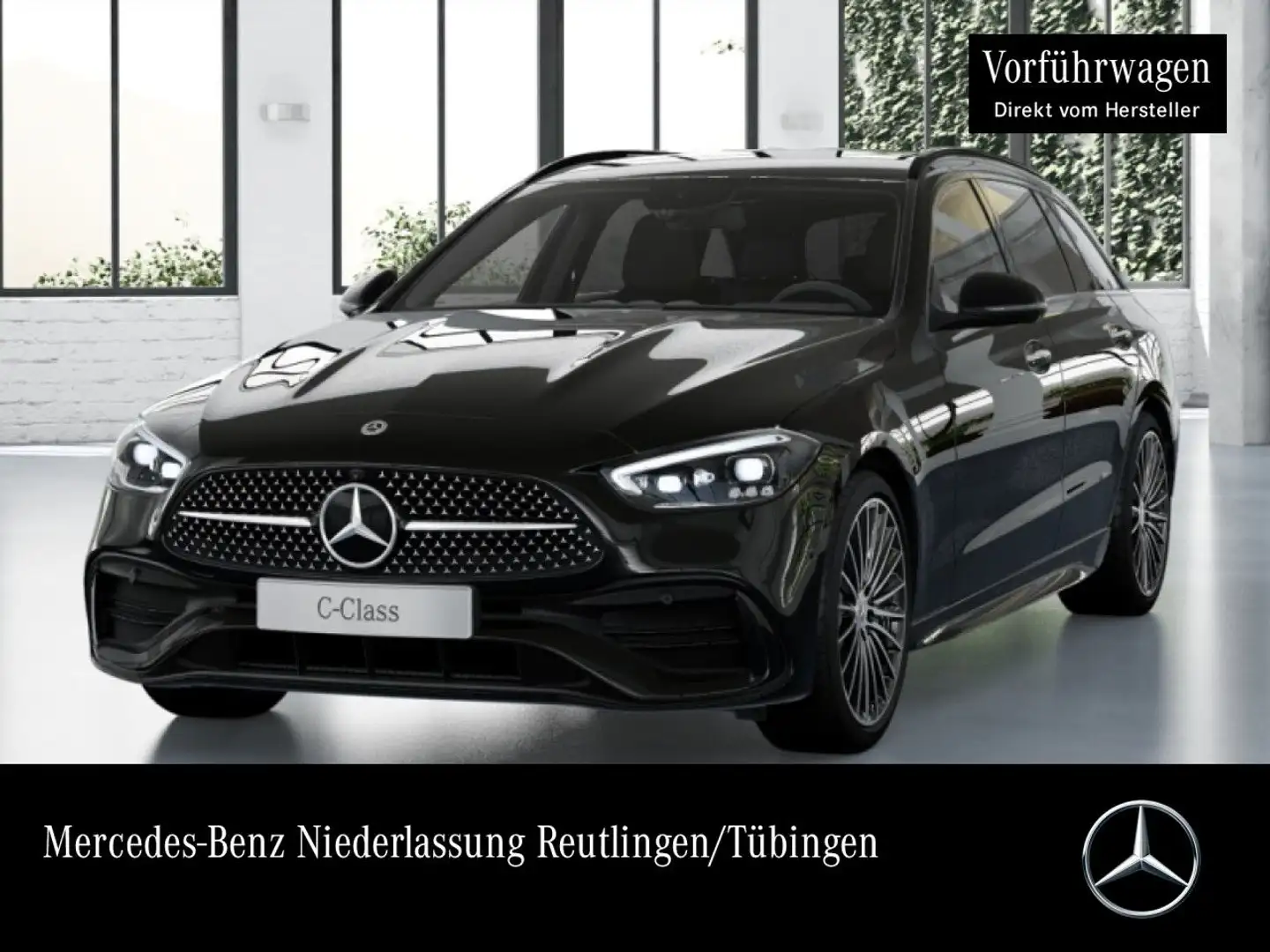 Mercedes-Benz C 200 T AMG+NIGHT+360+AHK+TOTW+KEYLESS+9G Schwarz - 1