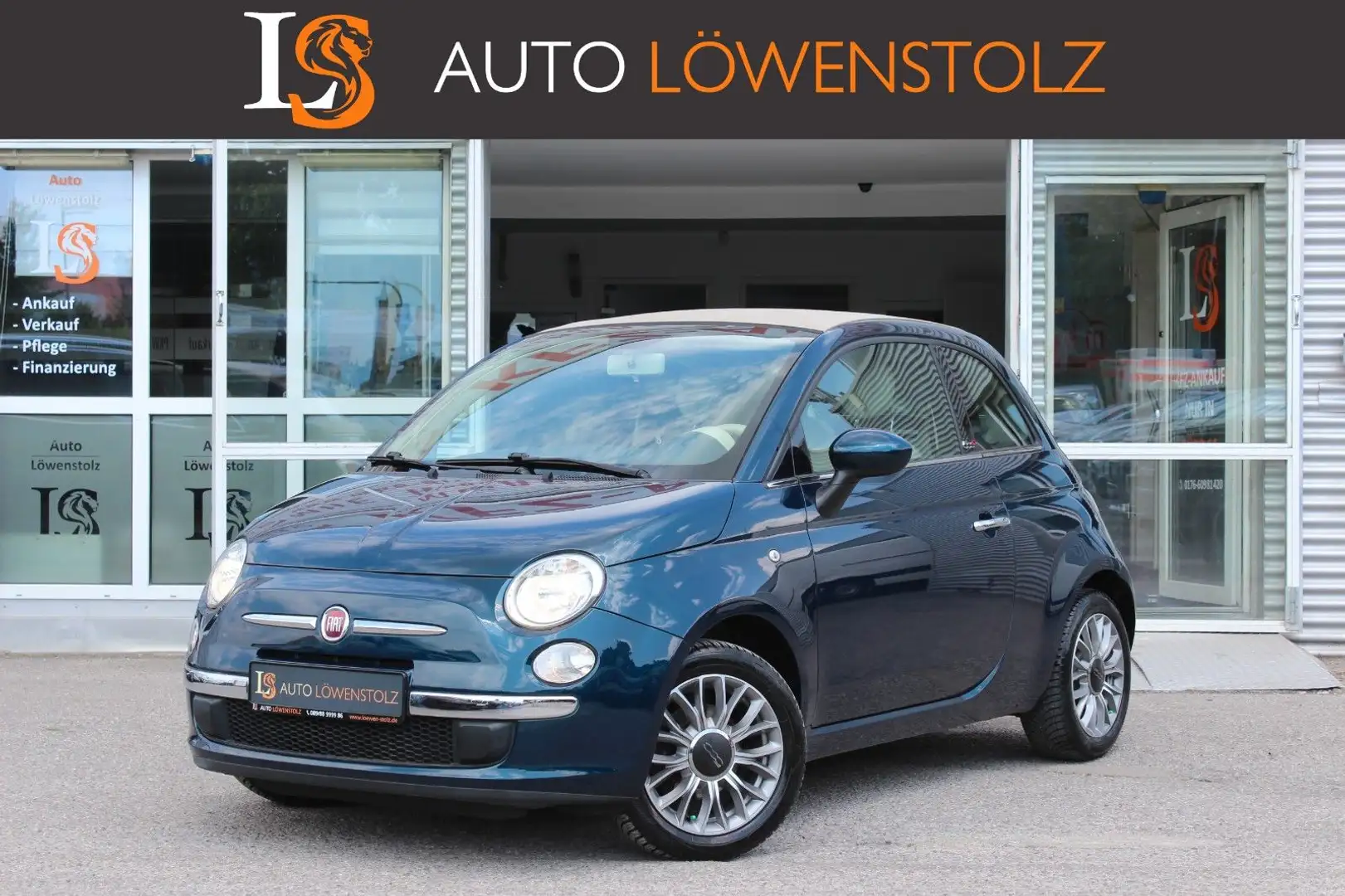 Fiat 500C Lounge | 2.Hand | Klima | Euro6 Blau - 1