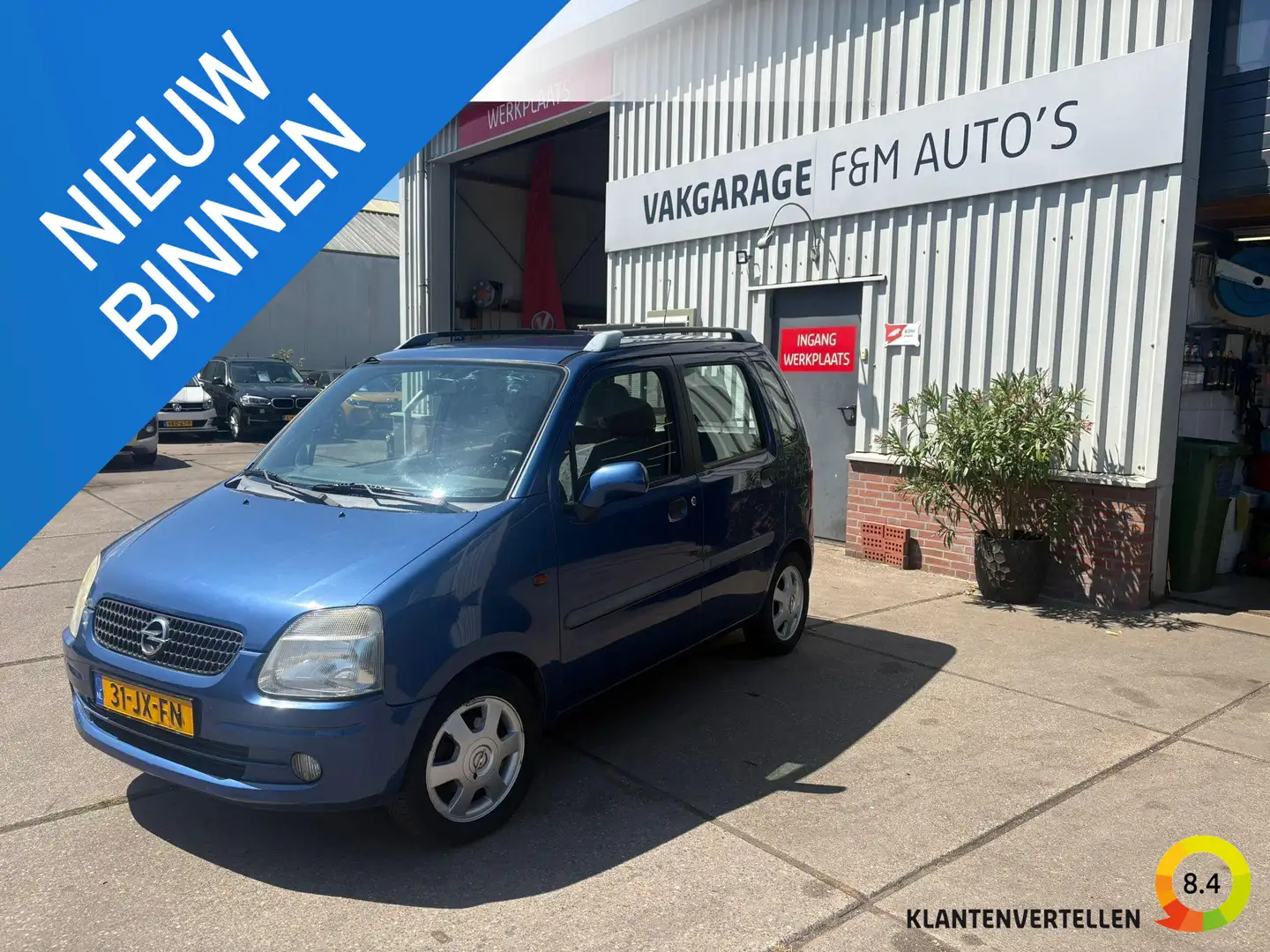 Opel Agila 1.2-16V Elegance Blauw - 1