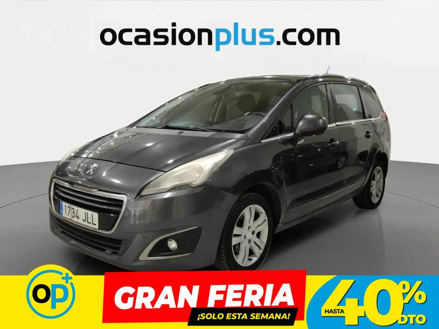 Peugeot 5008 1.6 BlueHDI Allure 7 pl. 120 Gris - 1