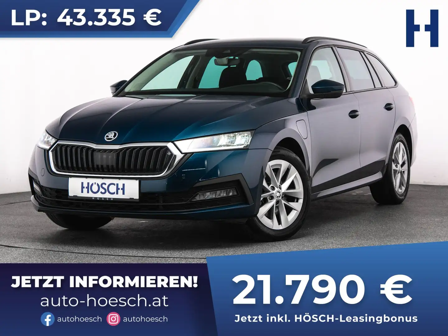 Skoda Octavia Combi iV Ambition MASSAGE CARPLAY Blau - 1