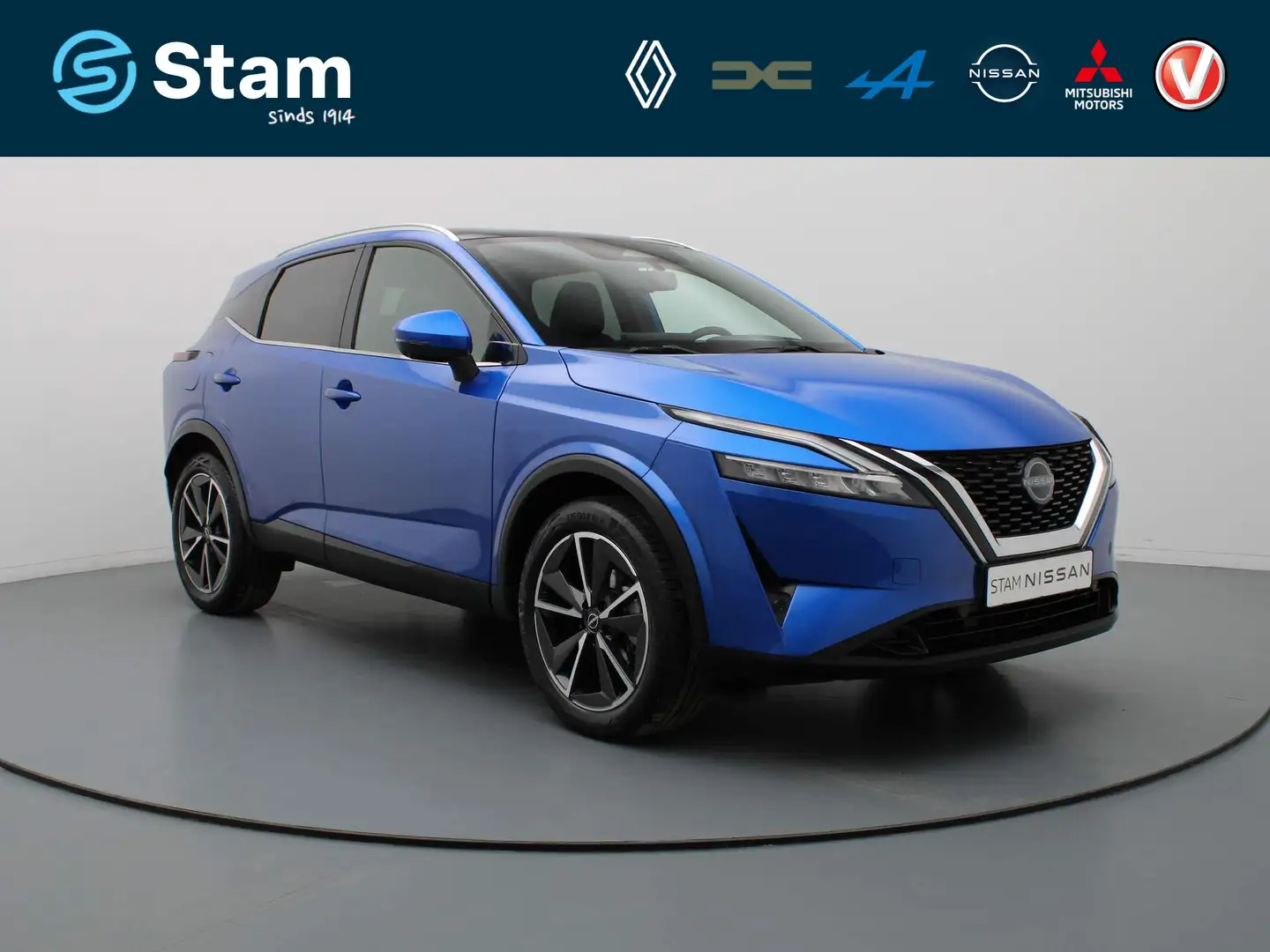 Nissan Qashqai 158pk MHEV Xtronic Tekna Adapt. cruise | 360° Came Bleu - 1