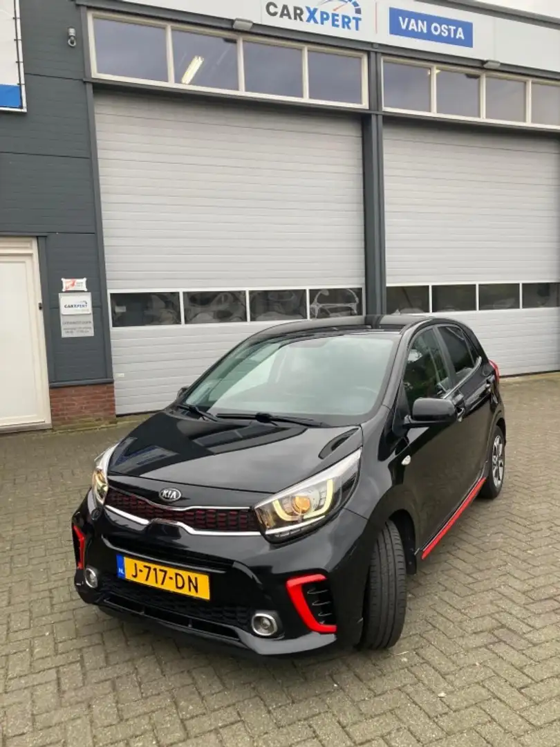 Kia Picanto 1.0 MPi GT-Line Ed. Zwart - 1