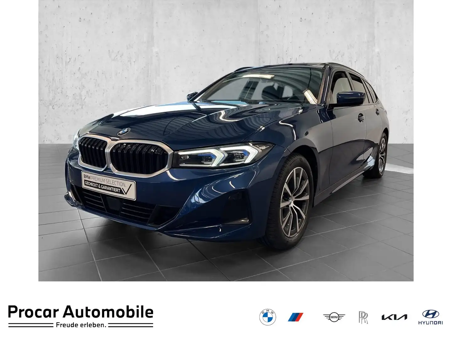 BMW 318 d Touring 17"LMR+LKH+AT+AKUSTIKVERG.+PANO+SZH+ADAP Blau - 1